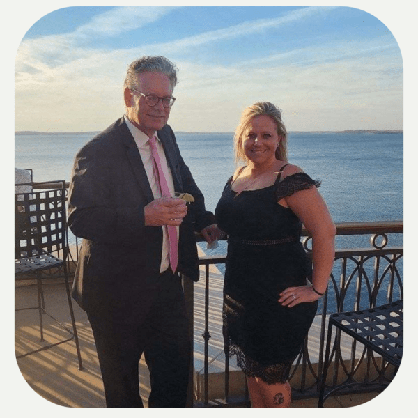 Steve and Emily at Barn in the Ballroom Gala